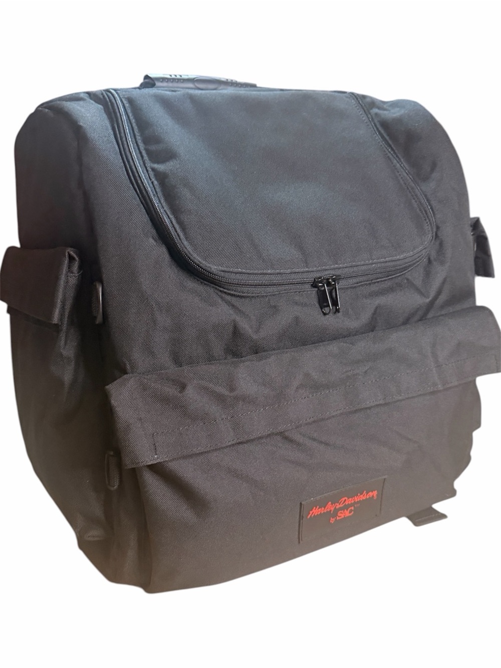 Harley Davidson By SAC Sissy Bar Backrest Black Canvas XL Touring Bag